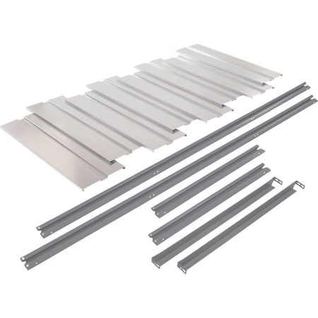 Global Industrial Additional Level For 96W x 48D High Capacity Rack Steel Deck, Gray 581093GY
